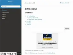 Sites similar to bitfinex.readthedocs.io