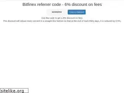 Sites similar to bitfinexreferrercode.com