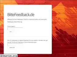Sites similar to bittefeedback.de