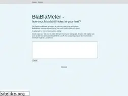 Sites similar to blablameter.com