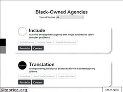 Sites similar to blackownedagencies.com