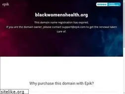 Sites similar to blackwomenshealth.org