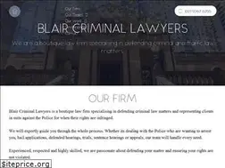 Sites similar to blaircriminallawyers.com.au