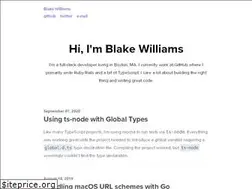 Sites similar to blakewilliams.me