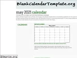 Sites similar to blankcalendartemplate.org