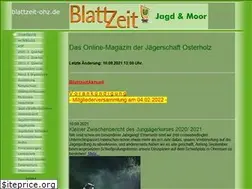 Sites similar to blattzeit-ohz.de