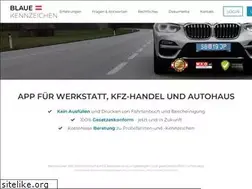 Sites similar to blaue-kennzeichen.at