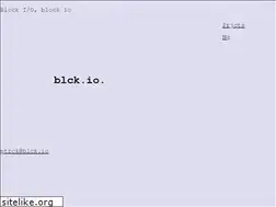 Sites similar to blck.io