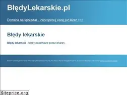 Sites similar to bledylekarskie.pl