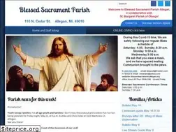 Sites similar to blessedsacrament-allegan.org
