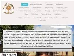 Sites similar to blessedsacramentcocoa.org
