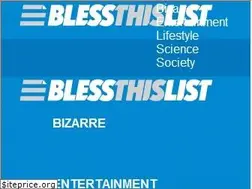 Sites similar to blessthislist.com