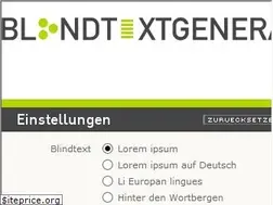 Sites similar to blindtextgenerator.de