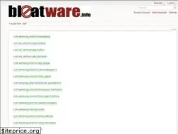 Sites similar to bloatware.info