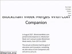 Sites similar to blockchainweek.com