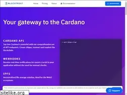 Sites similar to blockfrost.io