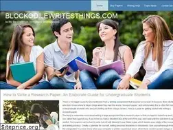 Sites similar to blockodilewritesthings.com