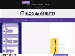 Sites similar to blog-de-geekette.com