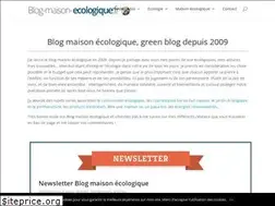 Sites similar to blog-maison-ecologique.fr