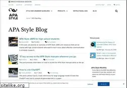 Sites similar to blog.apastyle.org