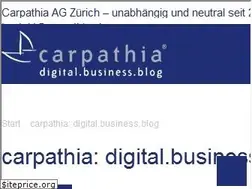Sites similar to blog.carpathia.ch