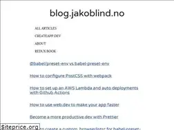 Sites similar to blog.jakoblind.no