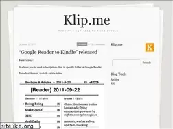 Sites similar to blog.klip.me