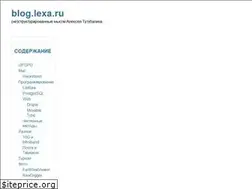 Sites similar to blog.lexa.ru