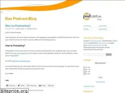 Sites similar to blog.podcast.de