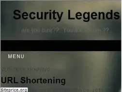 Sites similar to blog.securitylegends.com