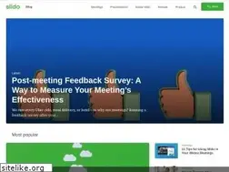 Sites similar to blog.sli.do