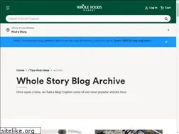 Sites similar to blog.wholefoodsmarket.com