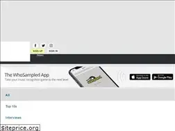 Sites similar to blog.whosampled.com