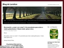 Sites similar to blogdelerolico.wordpress.com