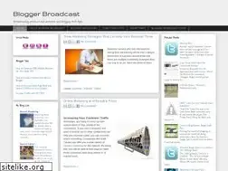 Sites similar to bloggerbroadcast.com