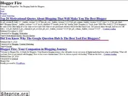 Sites similar to bloggerfire.com