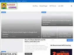Sites similar to bloggerlessons.com