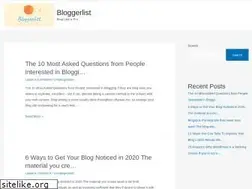 Sites similar to bloggerlist.net