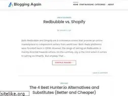 Sites similar to bloggingagain.com
