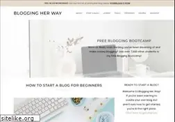 Sites similar to bloggingherway.com