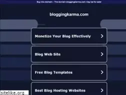 Sites similar to bloggingkarma.com