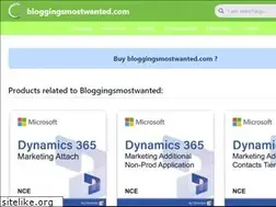 Sites similar to bloggingsmostwanted.com