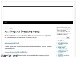 Sites similar to blogs.ams.org