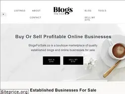 Sites similar to blogsforsale.co