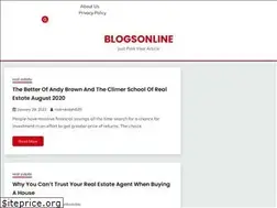 Sites similar to blogsonline.in