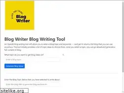 Sites similar to blogwriter.in