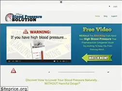Sites similar to bloodpressuresolution.com