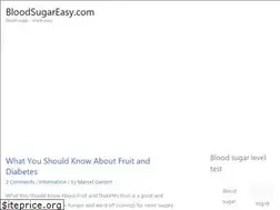 Sites similar to bloodsugareasy.com