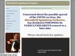 Sites similar to bloomfieldsymphony.org