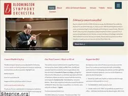 Sites similar to bloomingtonsymphony.org